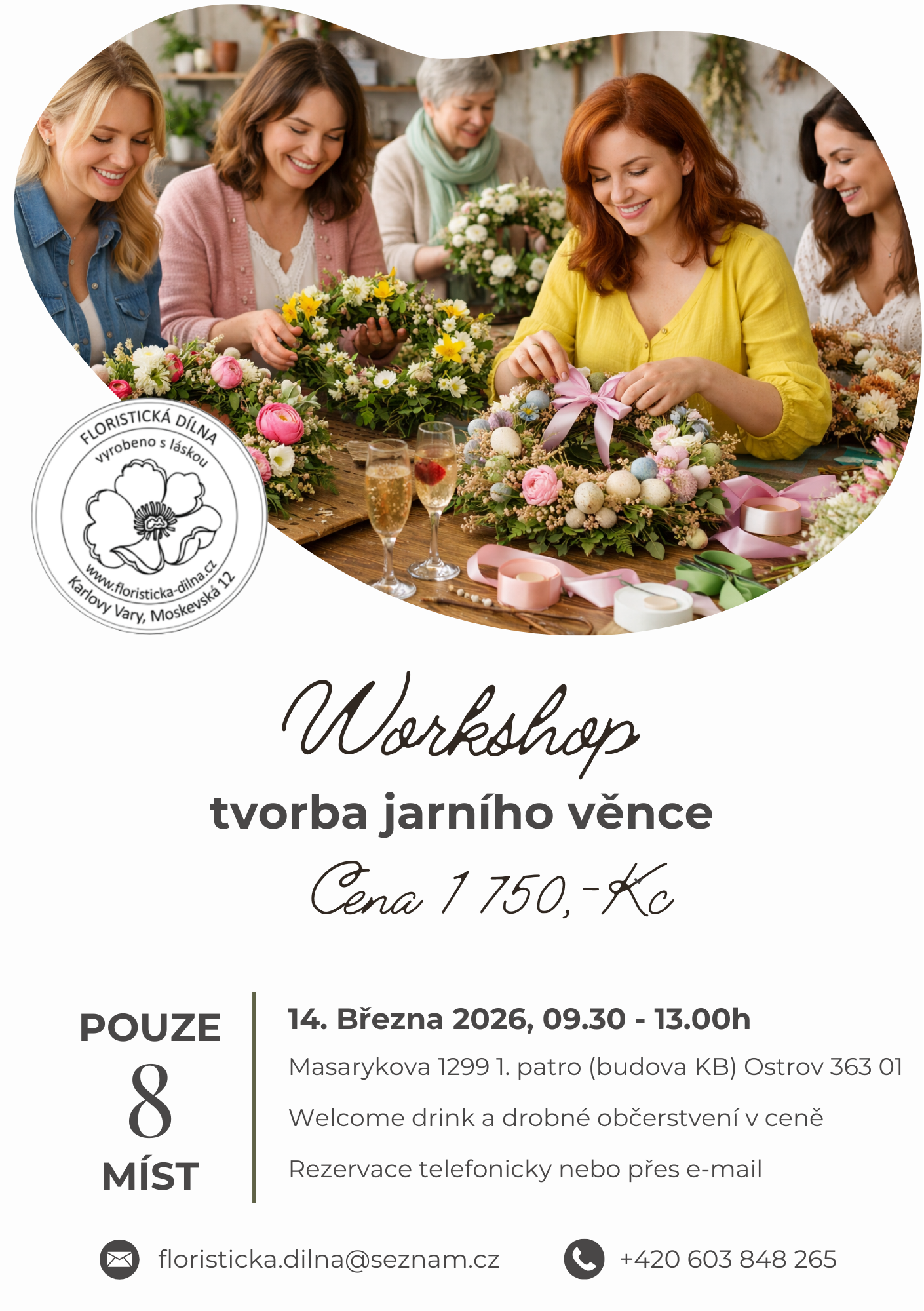 Leták - jarní věnec - Ostrov